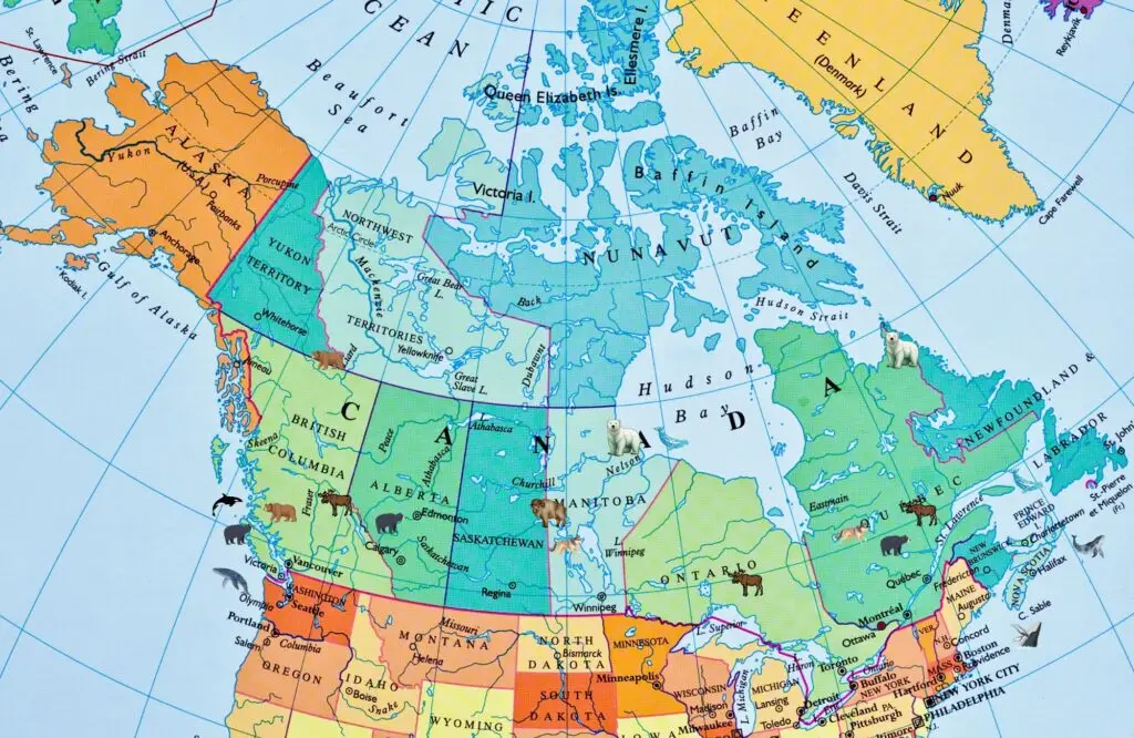 canada map